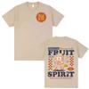 Retro Christian Fruit of The Spirit Jesus Tshirts Unisex Clothing Harajuku Aesthetic Bible T Shirt Unisex Summer Oversized Tshirt