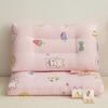 Children's Double Layer Cotton Cartoon Pillow, Ideal for Kindergarten Naps and Neck Support.