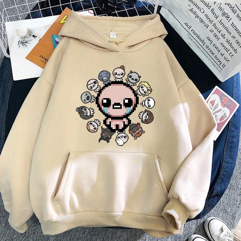 

Толстовки Binding Of Isaac Casual Loose Unisex Women Clothing Autumn Winter Aesthetic Sweatshirt Harajuku Unisex Streetwear Tops L