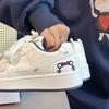 Niedliche Kätzchen kleine weiße Schuhe Damen 2025 neu Frühling und Herbst Koreanische Version Brotschuhe Student lässig vielseitige Board-Schuhe Damen
