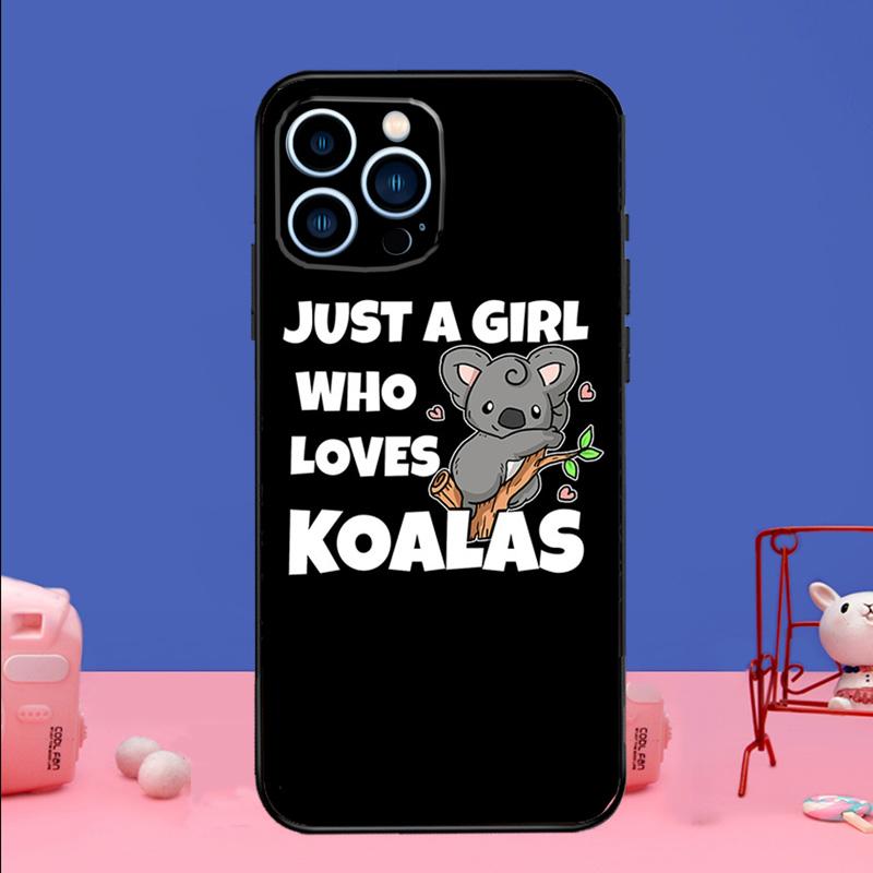 Cute cartoon watercolor animal koala Phone Case For iPhone 17 16 15 14 13 11 12 Pro Max Plus 13 12 mini 16e 17 Air Bumper Cover