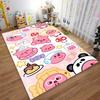 Cute Cartoon Pink Bear Panda Pattern Carpet for Bedroom Decor Kids Suitable for Use As an Anti-slip for Living Room Bedroom Sofas