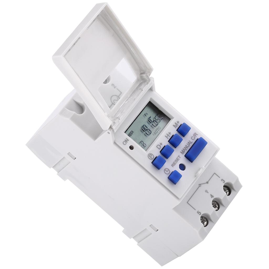 LCD Display Weekly Programmable Electronic Relay Time 16 ON and OFF Timer(AC220V)