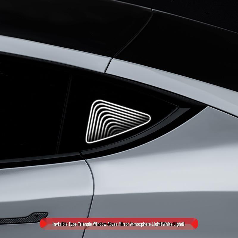 ModelY 21-23 Triangle Window Ambient Mirror Light Mod