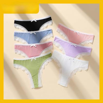 Damen Neue Frühling und Sommer Atmungsaktive Bequeme Bauch Tiefe Taille String Unterwäsche