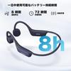 Voistek Bone Conduction Fully Waterproof Bluetooth Swimming Compatible with Caps and 32GB Internal 8 Hours of Continuous Wireless Headphones with Mic