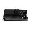 For iPhone 17 Pro Leather Wallet Case Butterfly Flower Imprinted Phone Cover with Strap