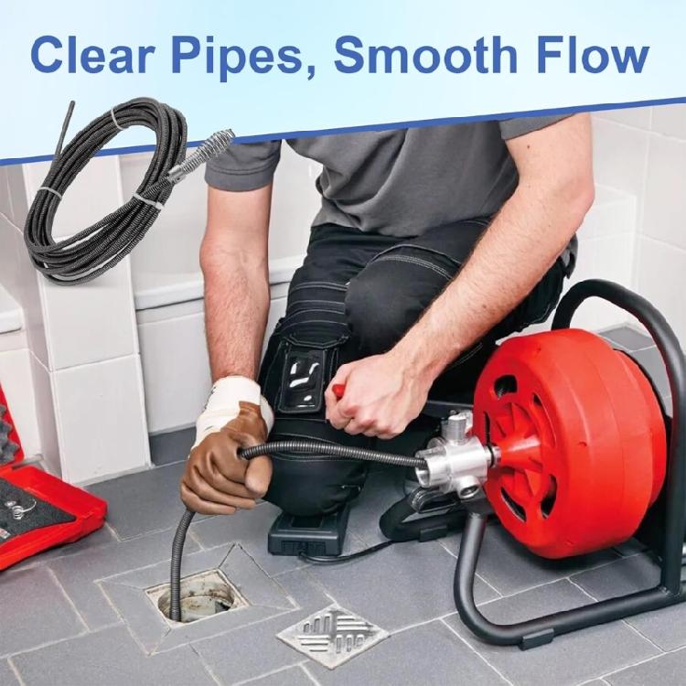 Industrial Power Drain Cleaning Cable For Kitchen Bathroom And Small Commercial Pipes