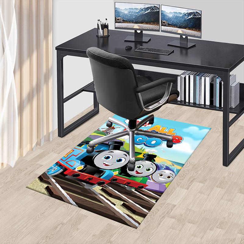 1pc Thomas Friends Engines Adventure Carpet for Playroom Bedroom Living Room Sofa Home Decor,kids Game Area Rug Non-slip Floor Mat Y73039