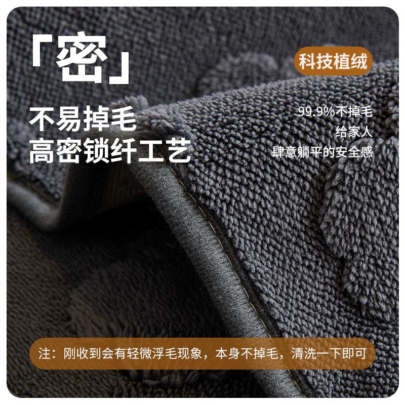 Autumn And Winter High-Grade Plush Sofa Cushion Three-Person Straight Row Light Luxury Thickened Warm Non-Slip Seat Cushion Cover