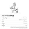 Schnauzer Cute Puppy Pendant Charm Authentic 925 Sterling Silver Animal Dog Beads for Women Charm Bracelet Necklace Jewelry Making
