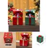 Snowman Santa Claus Gift Shape Design Music Box With Lighting For Christmas Decorations