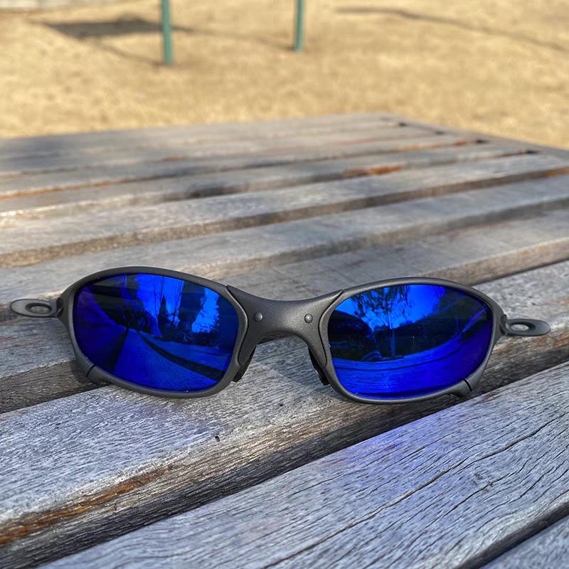 Juliet Polarized Metal Frame Roasted Gray Cycling Glasses Fishing and Mountaineering Sunglasses