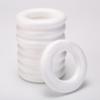 6pcs Christmas White Wreath Rings Polystyrene Round Craft Circles For Diy Floral Arrangements Party Wedding Ornaments Garland