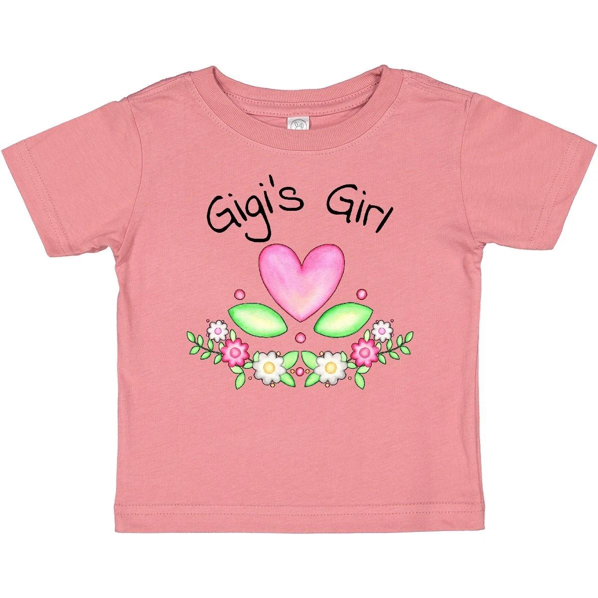 Inktastic Gigi s Girl- Heart Flowers Baby T-Shirt Family Cute Grandma Gigi New 160
