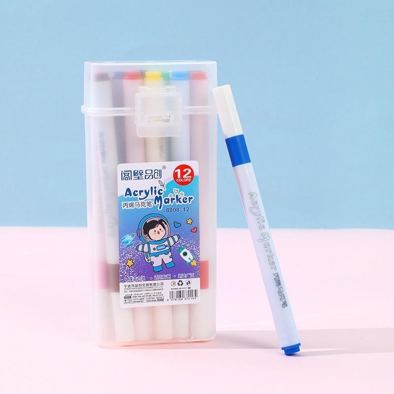 Acrylic Marker Pen Washable Non Bleed Art Pen Quick Dry Ink Markers For Student Kids Diy Drawing Graffiti