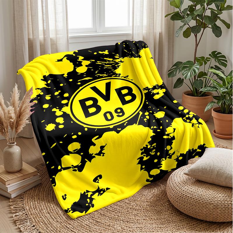 Borussia Dortmund Theme blanket Soft Flannel Fleece Blanket Warm Lightweight Throw Blanket for Home Sofa Bed