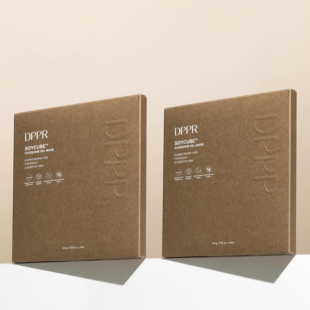DPPR Soy Cube Exo Repair Soy Milk Gel Mask 4 Sheets 2pcs