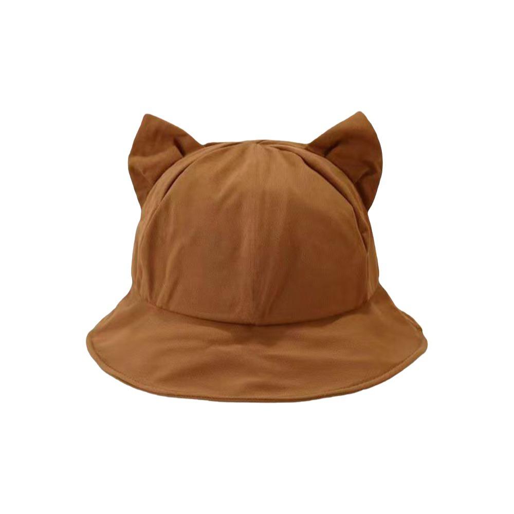 Sunscreen Bucket Hat Cat's Ears Fisherman Hats New Basin Hats  Gift
