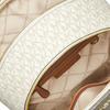 Michael Kors Mk Brooklyn Monogram Canvas And Leather Trimmed Backpack Medium Women backpack Ivory Brown 30H1GBNB2B-149