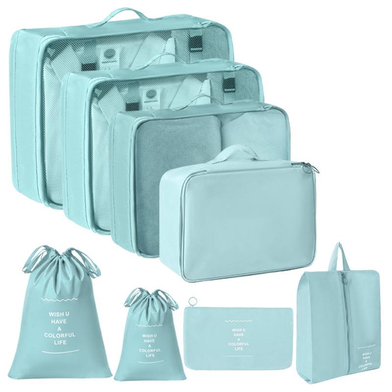 Travel Storage Organizer Set Portable Luggage Clothes Packing Cubes Large Capacity Travel Bag Suitcase Clothing Organizer Pouch