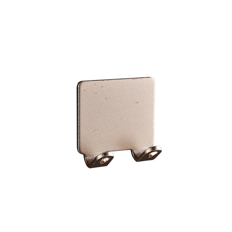 Punch Free Hook Space Aluminum Coat Hook Shaver Holder Kitchen and Bathroom Plug Hook Toilet Wall Simple Single Hook