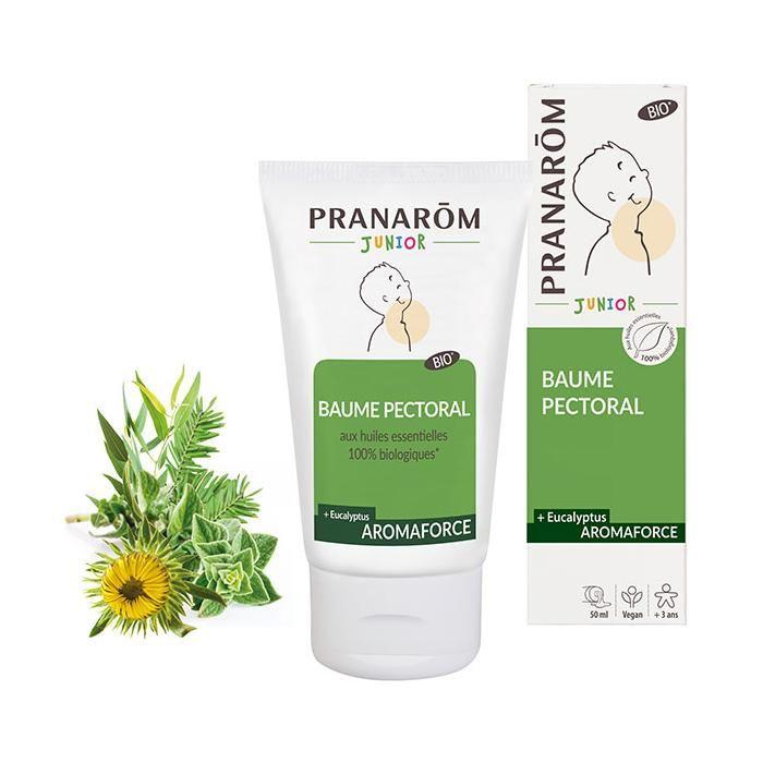 Baume Pectoral Bio Aromaforce Junior - PRANAROM - 50ml - Huiles essentielles 100% biologiques
