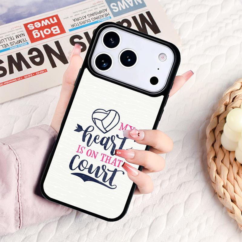 I love Volleyball Phone Case For IPhone 17 16e 15 14 13 12 11 Pro Max Air Mini Soft Protective Cover