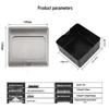 Universal Three-Hole Pop-up Floor Socket Box, Silver, Embedded Design