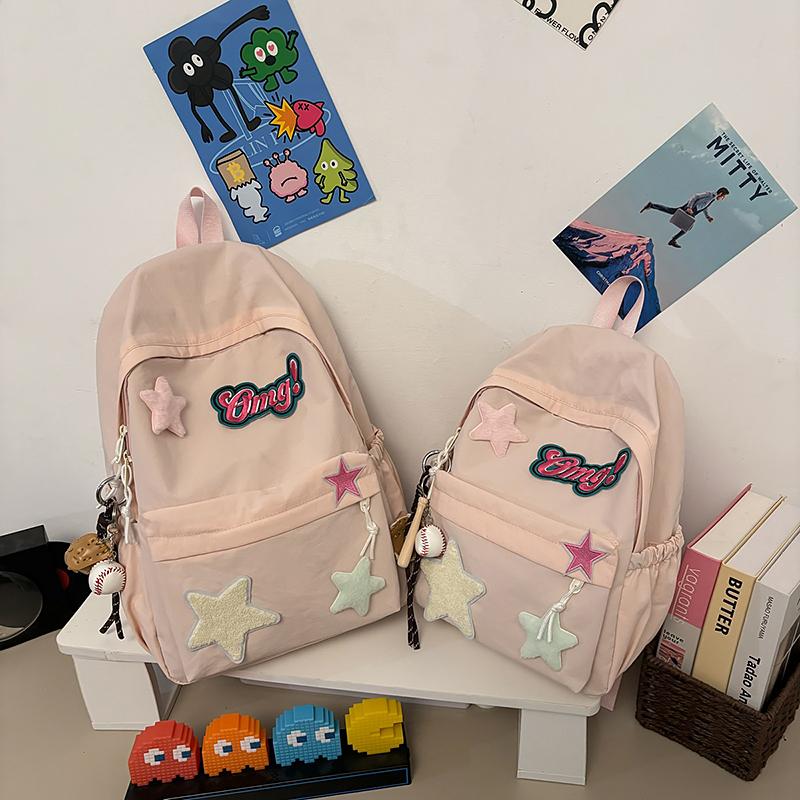 Women's Backpack Cartoon Star Backpack Student Schoolbag