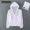 Casual Estate spiaggia Protezione solare Donna Cardigan lungo e sottile Protezione solare Abbigliamento Top