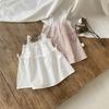 Summer Korean Lace Strap Cotton Princess Dress for Girls