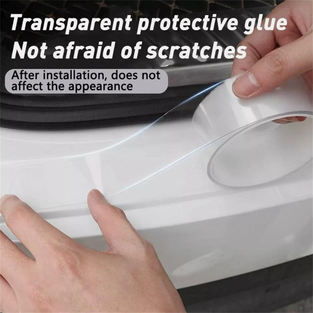 Clear Protector Sill Scuff Car Door Plate Sticker Bumper Body Anti Scratch Strip
