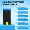 Bâton de coloration temporaire pour cheveux SEVICH Fashion DIY Crayon de coloration capillaire à usage unique et longue durée Craie de couleur pour cheveux Cire colorante pour cheveux Cire coiffante 20G