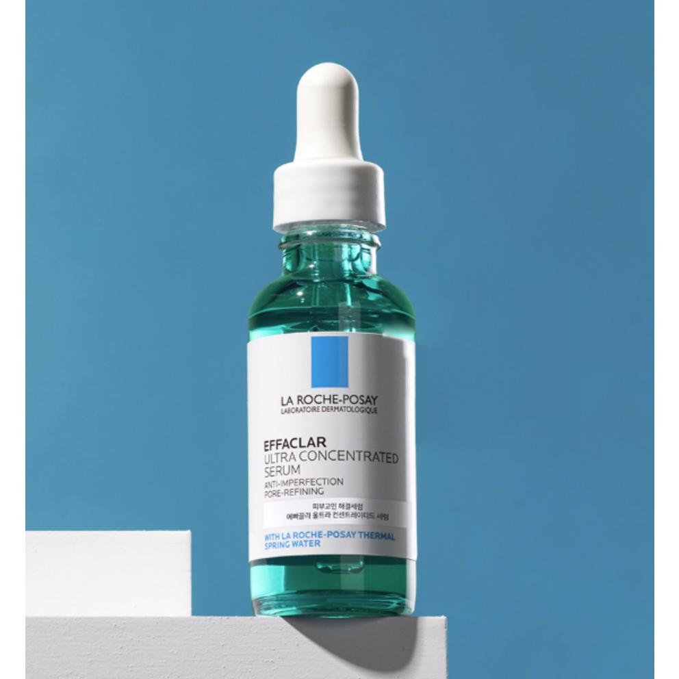La Roche-Posay Effaclar Ultra Concentrated Serum + Cotton Pad 30pcs, 30ml, 1 Set