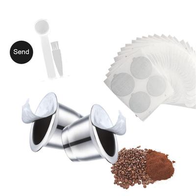Napełniana kapsułka do kawy Nespresso ze stali nierdzewnej, wielokrotnego użytku, kapsułka do kawy Nespress, filtry do kawy włoskiej w kubku