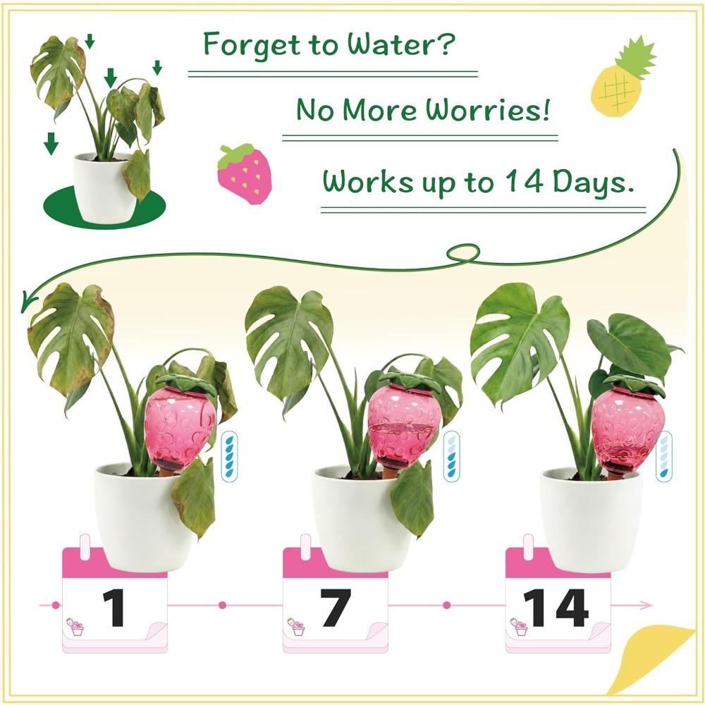 2pcs Extra Large Plant Watering Globes for Plants Plant Watering Devices Vacation Self Watering Globes with Slow Release Indoor Plant Watering Bulbs