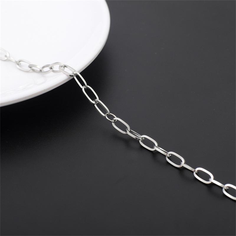 Lanț Fin din Oțel Inoxidabil 304 și Oțel Titan pentru Bijuterii, Breloc, Panou Publicitar sau Geantă