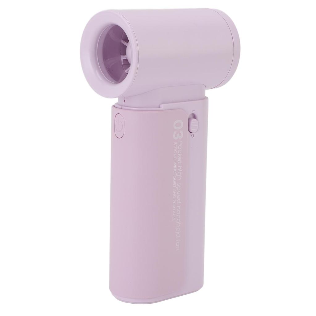 Portable Handheld Fan 4000mAh High Speed Cooling Fans Quiet Compact Pocket Fan with Lanyard for