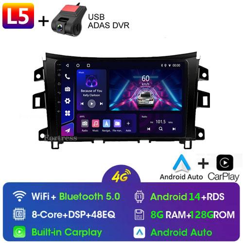 Car Radio WIFI 5 Android13 For Nissan NAVARA Frontier NP300 2015 2016 2017 2018 wireless Carplay Multiemedia GPS Video Player