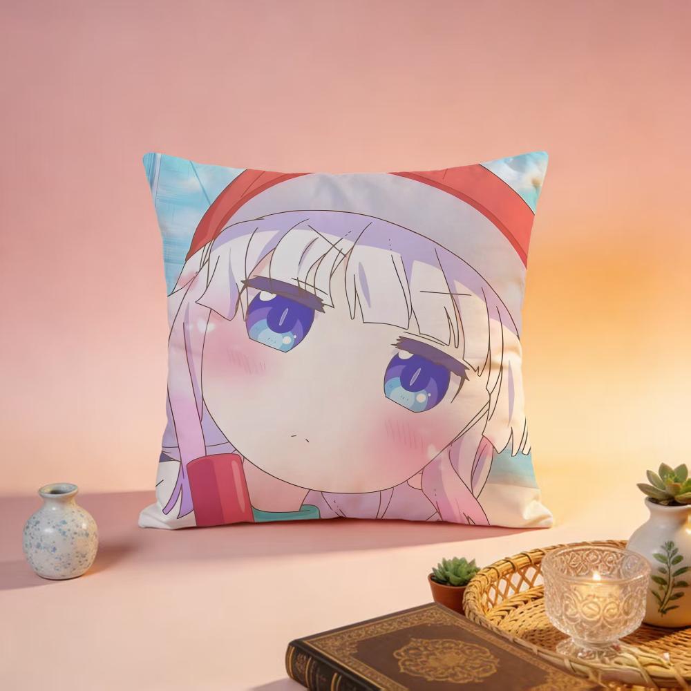 

MMiss Kobayashis Dragon Maiding Cushion Cover Premium SkinFriendly Pillow Case MultiPurpose for Home Office Travel 30X30cm