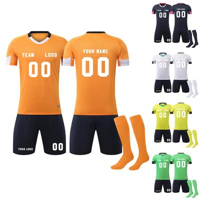 DIY Custom Adult And Children Three-piece Football Uniforms