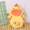 Animal Doll Capybara Doll Bag Persimmon Cartoon Plush Shoulder Bag  Office