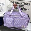 Travel bag, large capacity, polka dot design, fashionable sports and fitness bag, with separate compartments for wet and dry items, yoga training