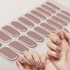Hot Sell Custom Logo HEMA-Free Gel Polish Nail Stickers New Solid Color Styles Semi Cured Gel Nail Wraps 20 Gel Nail Strips