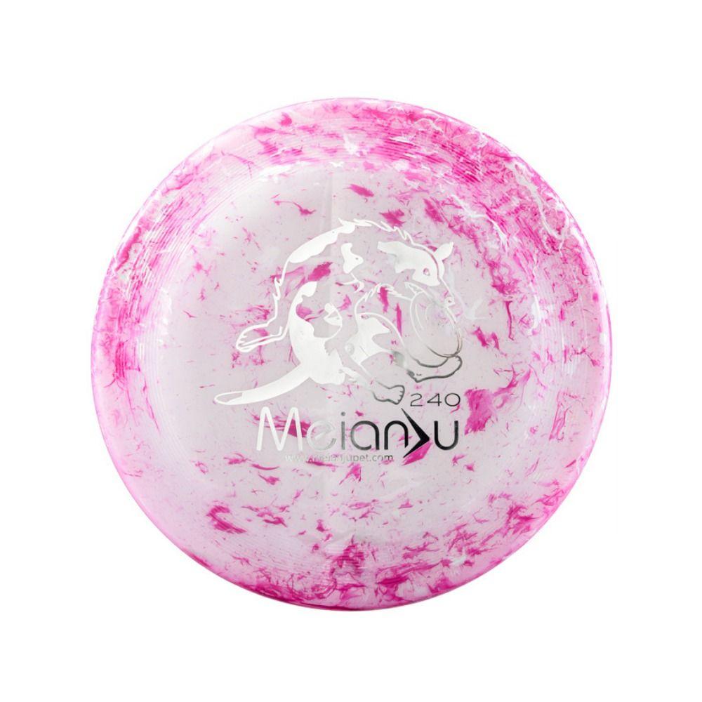 

24см Игрушка для собаки Летающий диск Красочная игрушка для питомца Плавающая игрушка Многофункциональная интерактивная игрушка для собаки Самостоятельно счастливый розовый