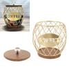 Wooden Base Coffee Capsule Holder Metal Coffee Capsule Organizer Coffee Pod Storage  Coffee Station