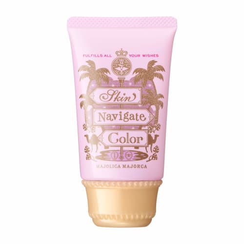 Majolica Mallorca Skin Navigate Color Pink Lavender Makeup Base 35g (x 1)