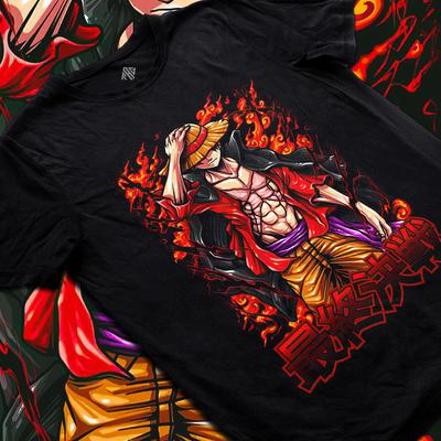 Scimmia D. T-shirt Ispirata a Luffy Re dei Pirati Anime Avventura