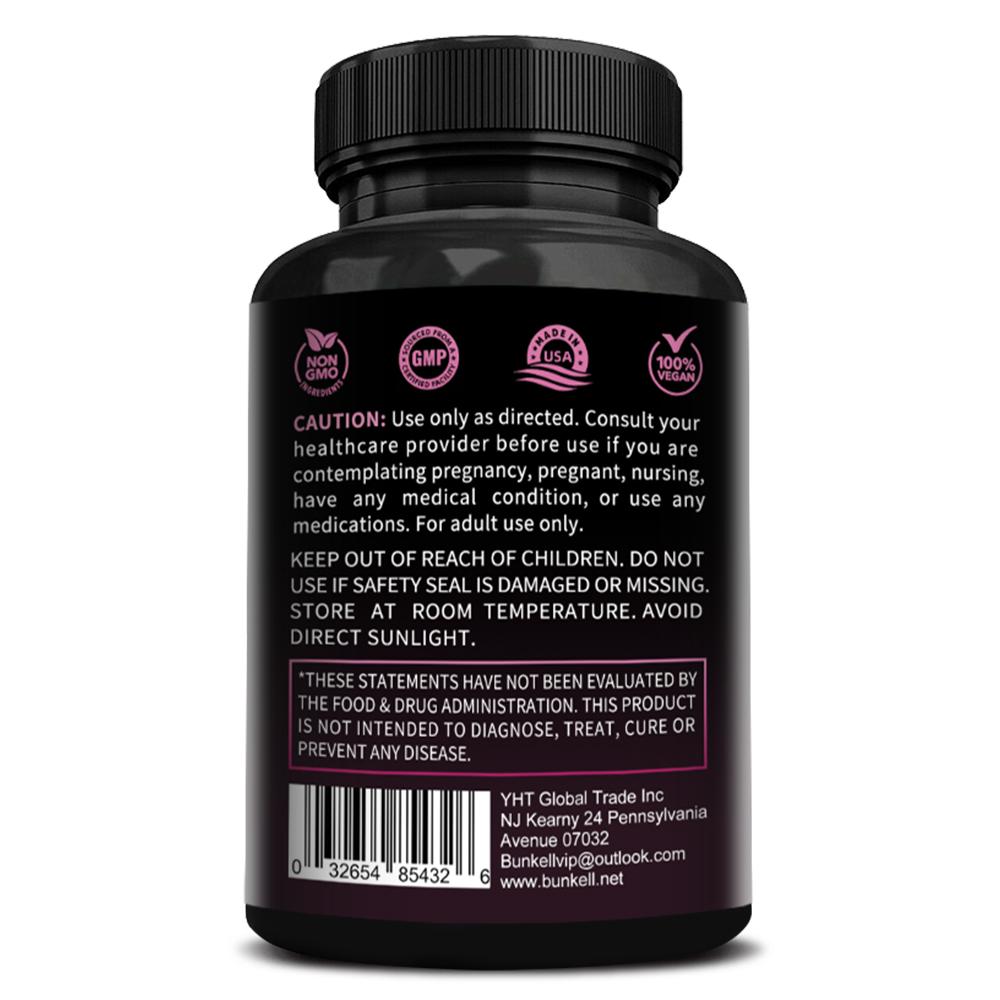 Bunkell Fat Burner Women's Night Time Rest & Reset Blend Dietary Supplement 120 Capsules